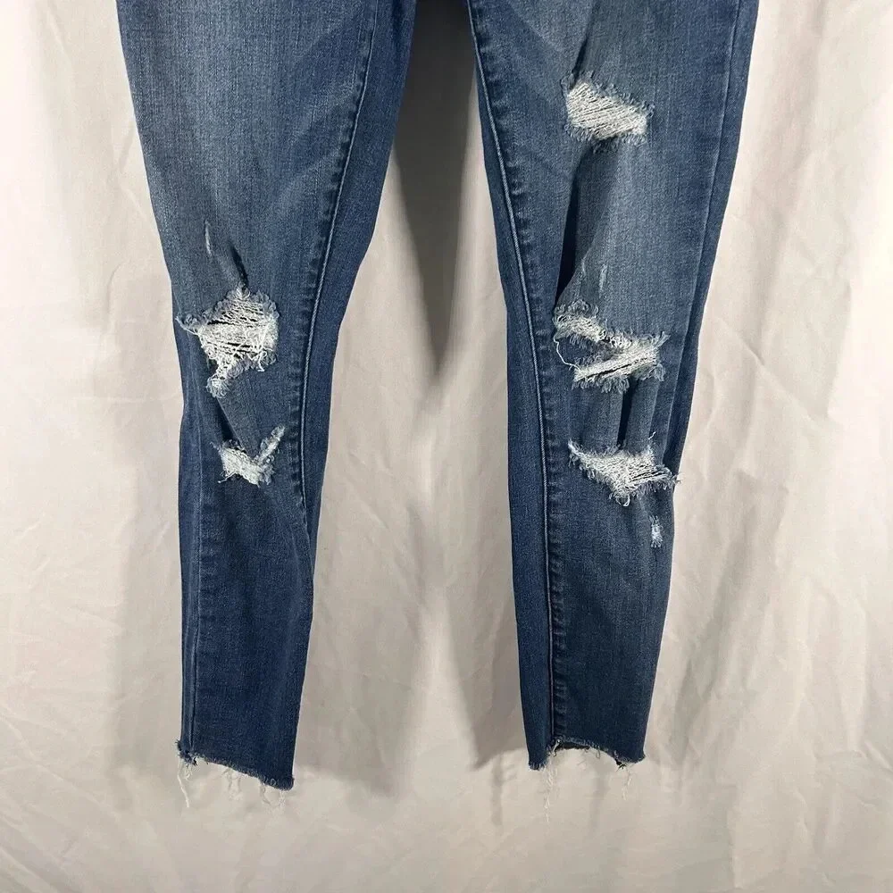 Pacsun Jeggings Women's 25 Mid Wash Denim High Rise Ankle Power Super Stretch